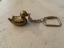Schlüsselanhänger Messing Ente Anhänger Figur