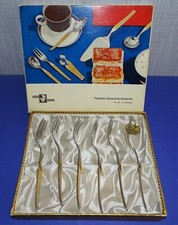 Wirths Bestecke Toledo-Geschenkserie  Kuchen Gabeln Hartvergoldet | OVP