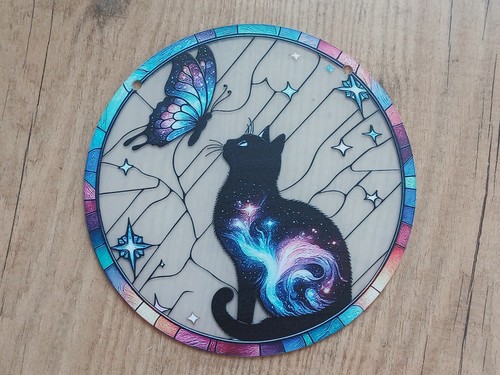 Katze schmetterling mystik - katze,