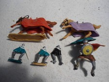 Timpo Ritter Pferde 1 Elastolin ? ohne Waffen unvollständig Ersatzteile untertei