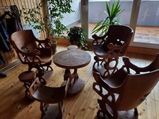 Sitzgruppe Afrikanische - RARITÄT - (Tisch, Stühle)