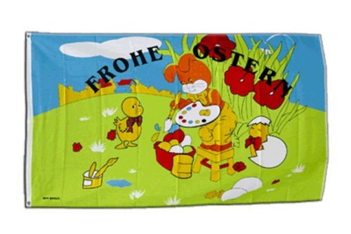 Fahne frohe ostern - frohe, 2