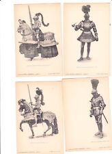 SET MIT 4 KARTEN CARD/SERIE 1/3/58/6 REITGESCHIRR UND GESCHIRR VON JUSTAR ZU FUSS