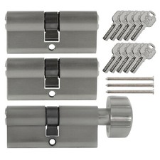 3x Schließzylinder 70 mm