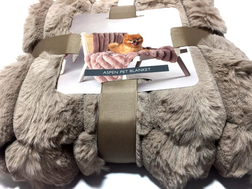 Taupefarbene hundedecke - taupefarbene,