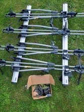 Thule Dach Träger System 4 Fahrräder zB Peugeot 5008 Wingbar 135 cm Abschließbar