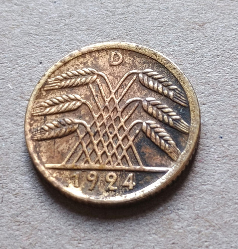 Rentenpfennig 1924 deutsches - 5,