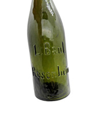 +ANTIK+ Flasche / Brauerei / Bierflasche  Weissbierbrauerei Baul Rosenheim b1886
