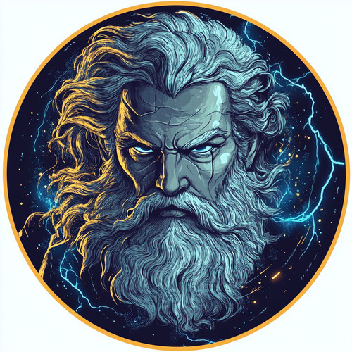Wandtattoo aufkleber zeus gott - aufkleber,