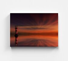 Leinwandbild Meer Leuchtturm