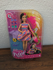 Mattel HCM90 Barbie Totally Hair Puppe im Herzchen Print Kleid NEU OVP