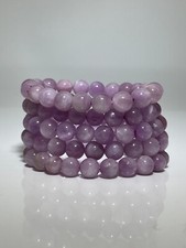 Kunzit Spodumen Armband 7-11mm Heilstein Edelstein Naturstein Esotherik Chackra