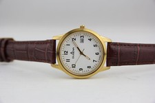 Dugena 4460312 / M gelbgoldfarbene Herrenuhr Uhr HAU Quartz # 9488