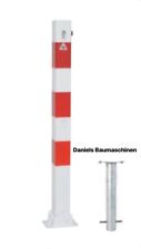 Parkplatzsperre Absperrpfosten 70 x 70 mm umlegbar mit Profilzylinder
