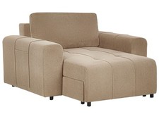 Chaiselongue Stoff braun