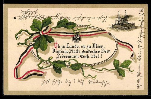 Ansichtskarte eisernes kreuz - ansichtskarte,
