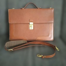 Bally braune Leder Aktentasche