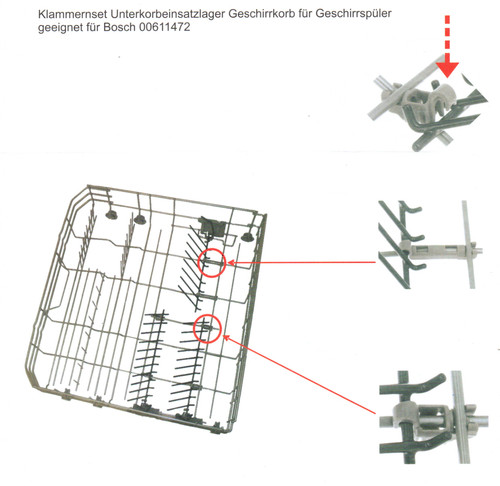 Geschirrspüler unterkorbhaken - geschirrspüler,