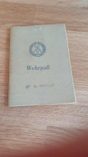 Ddr wehrpaß 1964 seiten - ddr,