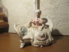 alte Porzellanfigur Porzellan Figur Länge 18 cm Höhe 15 cm