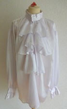 Barock Rokoko Vampir Bluse Kostüm  Gothic Piratin weiß  Gr. L  40/42 Inter-Moden
