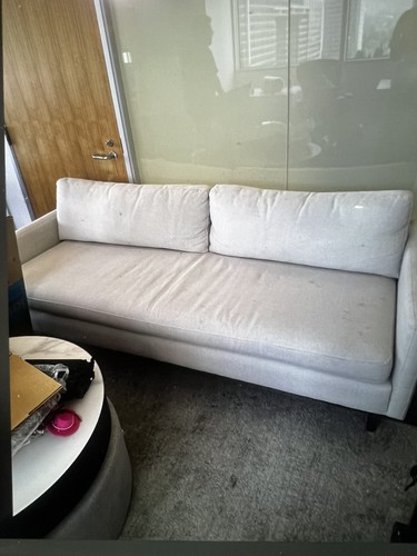 Beautiful fabric sofa beige - fabric,