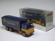WIKING Konvolut 2 Scania u.Volvo ASG-Pritschen-LKW m.Plane
