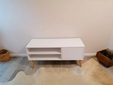 Sideboard Lowboard Fernsehtisch Fernsehschrank Kommode TV Bank klein weiß 110 cm