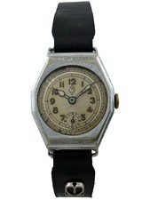 Art Deco Militär Herrenarmbanduhr Zentra Handaufzug Kal. 481, funktioniert