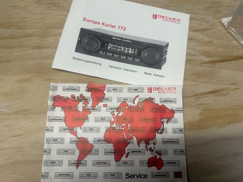 Becker europa kurier 772 auto - becker,