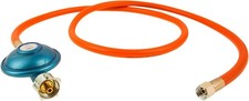 WELL GRILL Gasschlauch mit Druckminderer 50mbar 1,5m 1/4" Linksgewinde für Gasge
