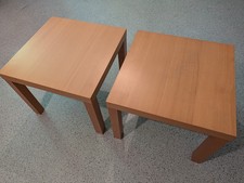 2 IKEA Beistelltische „LACK“, Buchenoptik, Zustand: gut