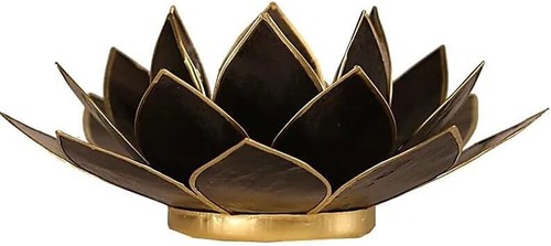 Lotus teelichthalter schwarz - lotus,