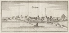 Beckum Original Kupferstich Merian 1647
