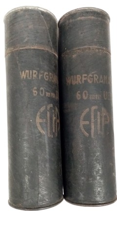 Alte behälter wurfgranate - behälter,