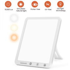 Vollspektrum Therapie Tageslichtlampe LED Lichttherapie Dimmbar Timer 10000LUX