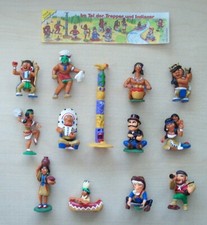 Satz Trapper und Indianer von 1998  mit allen 13 Figuren + 1 BPZ