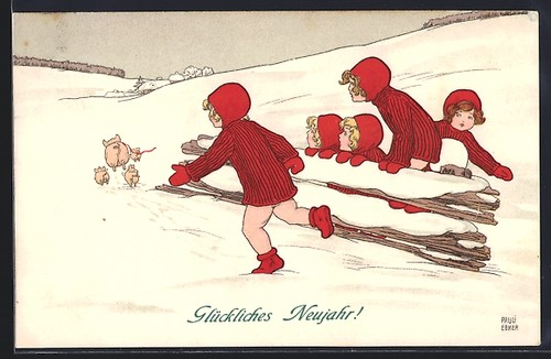Künstler pauli ebner - künstler-ak,