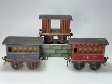 Starterset Märklin Uralt Spur 1 3x Wagen Wagon Spur I
