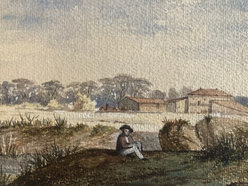 Antike aquarell zeichnung - antike,