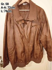 Damen Kunstlederjacke Bikerjacke Gr. 54/56/58