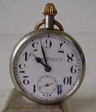 1 WK Luftwaffe / Flieger P.u.W. Taschenuhr A.J. Scholz Berlin vor 1918