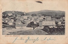 Miesbach 1906 Bahnhof Kirche