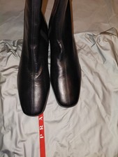 PRADA Stiefel 41 Schwarz Leder Neu ohne Karton