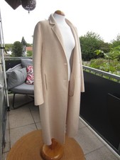 BEAUMONT Mantel Beige Gr 42 Wolle Camel Wollmantel **