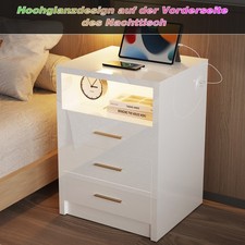 Hochglanz Nachtschrank, 3
