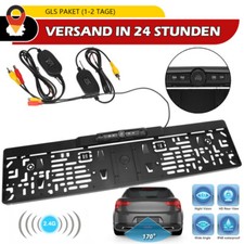 Funk 170° IR LED Rückfahrkamera Kennzeichen Kabellos Einparkhilfe Nummernschild