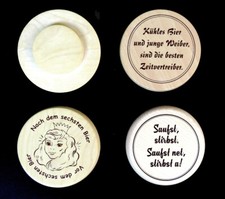 Trinkglasdeckel mit Sprüchen Holzdeckel Bierglasdeckel Deckel Holz Untersetzer 