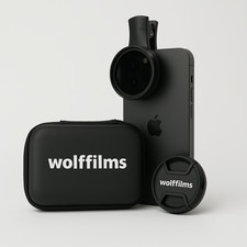 Wolffilms CarLens PRO Polfilter Set für iPhone und Android Smartphones Kamera