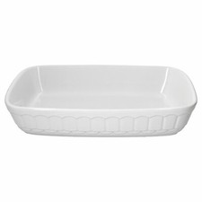 Auflaufform rechteckig weiß